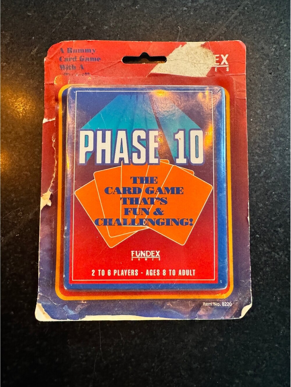 Vintage Phase 10 Card Game (1992 Fundex Item 8220) – Lightly Used
